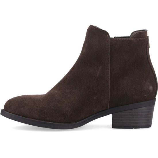 Hush Puppies Ingrid Suède Dames Chocolade Hakken Enkelbooties - Image 4