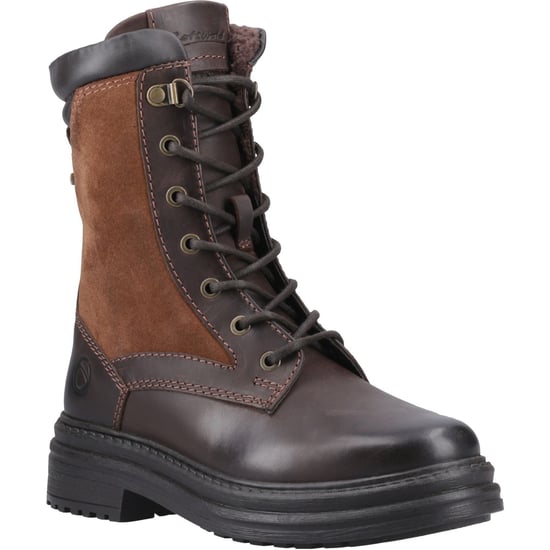 Cotswold Lacock Leren Dames Bruine Laarsjes - Image 1