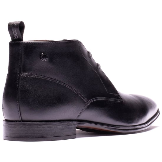 Base London Archer Leather Men's Black Ankle Boots - Image 2