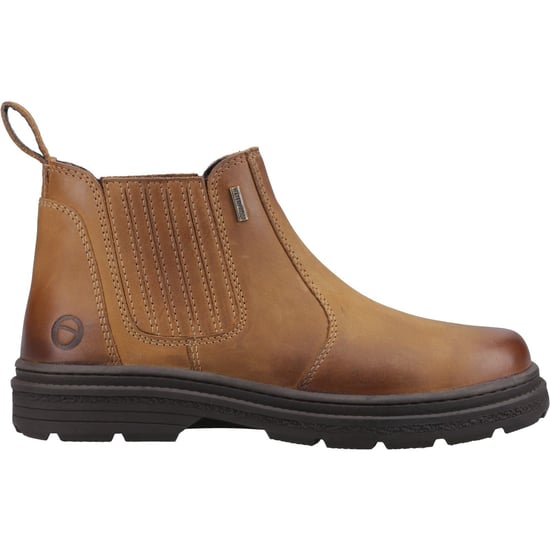 Cotswold Bisley Leren Herenschoenen in Tan Enkellaarsjes - Image 5