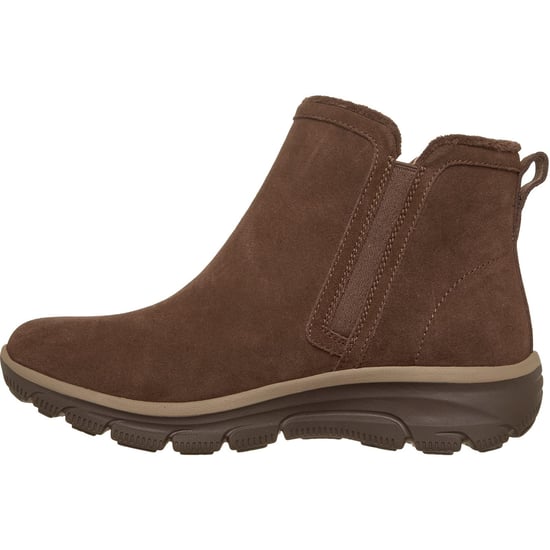 Skechers Easy Going Urban Zip Läder Kängor för Kvinnor i Chokladbrun - Image 4