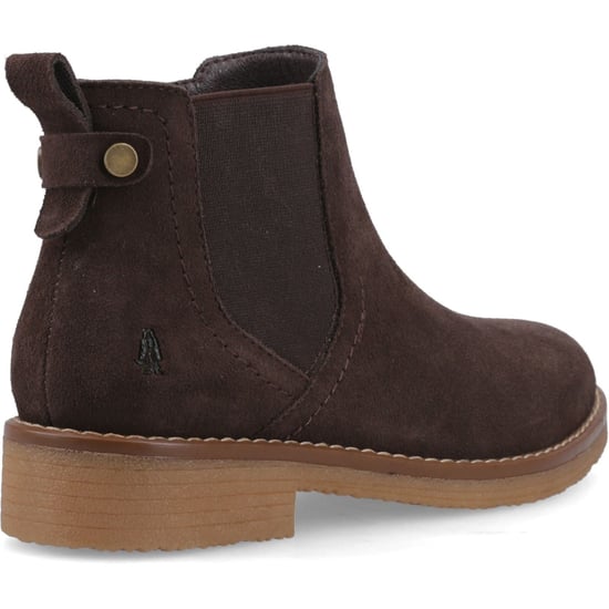 Hush Puppies Maddy Suede Women's Chocolate Wide Fit Boots - Image 2