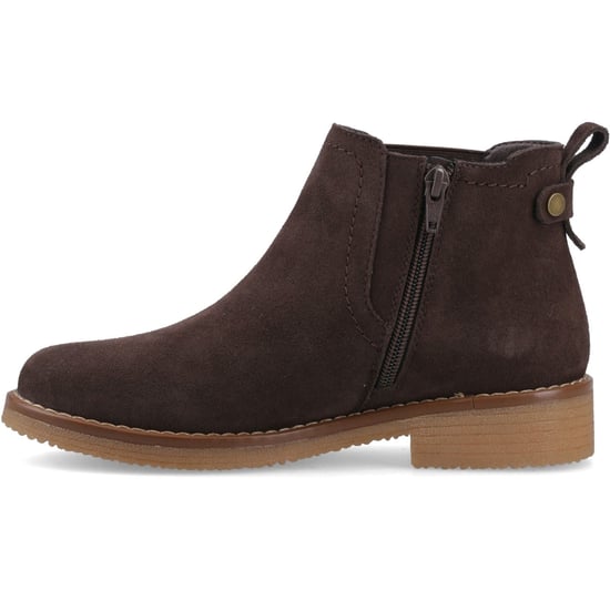 Hush Puppies Maddy Suede Women's Chocolate Wide Fit Boots - Image 4