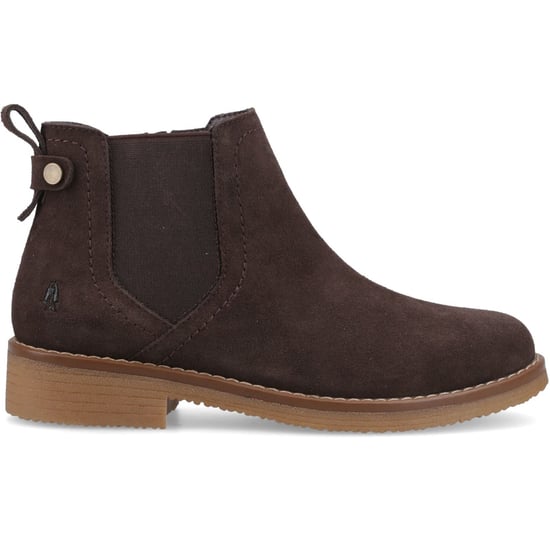 Hush Puppies Maddy Suede Women's Chocolate Wide Fit Boots - Image 5