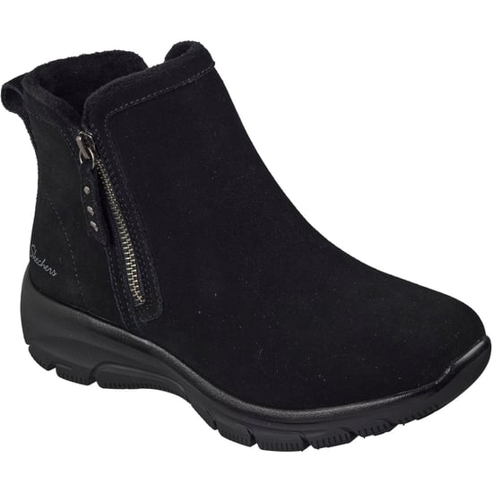 Skechers Easy Going Urban Zip Leather Women's Black Boots - Image 1