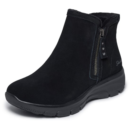 Skechers Easy Going Urban Zip Leather Women's Black Boots - Image 3