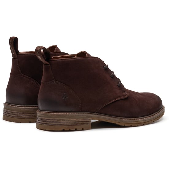 Hush Puppies Ricky Leather Men's Dark Brown Ankle Boots - Image 2