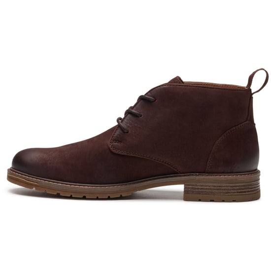 Hush Puppies Ricky Leather Men's Dark Brown Ankle Boots - Image 6