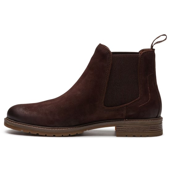 Hush Puppies Russell Leather Men's Dark Brown Ankle Boots - Image 6