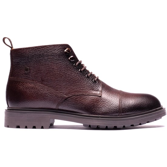 Base London Mercer Leather Men's BROWN Ankle Boots - Image 4