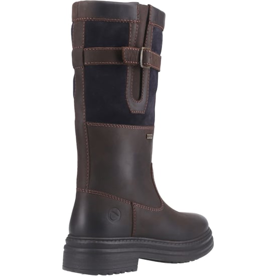 Cotswold Broadwell Leren Dameslaarzen Bruin/Navy - Image 2