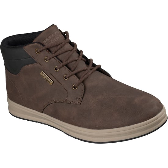 Skechers Palmiro Wallace Men's Chocolate Ankle Boots - Image 1