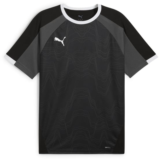 Men's Puma Individualliga Graphic Jersey T-Shirt in Black/Wh - Image 1