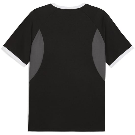 Men's Puma Individualliga Graphic Jersey T-Shirt in Black/Wh - Image 2