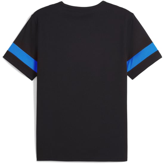 Men's Puma Attacanto Graphic Jersey Short Sleeve Performance T-Shirt in Black/Ultra B - Image 2