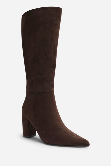 Where's That From Womens Evixa Wide Fit Knee High Pointed Toe Block Heel Boot - Image 3