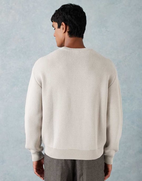 Veckodagströja i off-white - Image 3