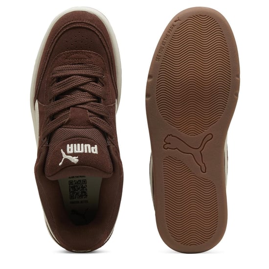 Men's Puma Park Lifestyle Skate Low Top Trainers in Chestnut Brow - Image 3
