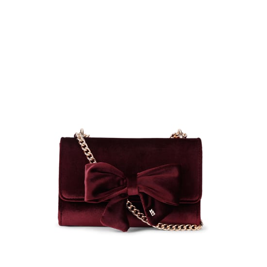 Miss KG Velvet Aura Bow Clutch Bag - Image 1