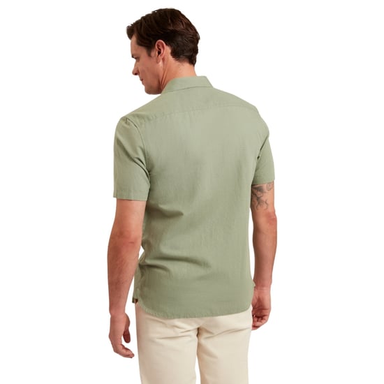 Ted Baker Zefre Regular Green Linen Shirt - Image 2