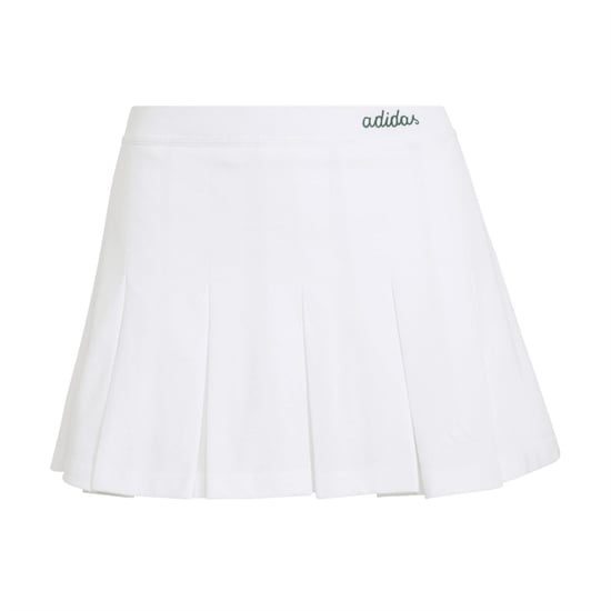 Women's adidas Mini Tennis Skirt in White/Cgreen - Image 1