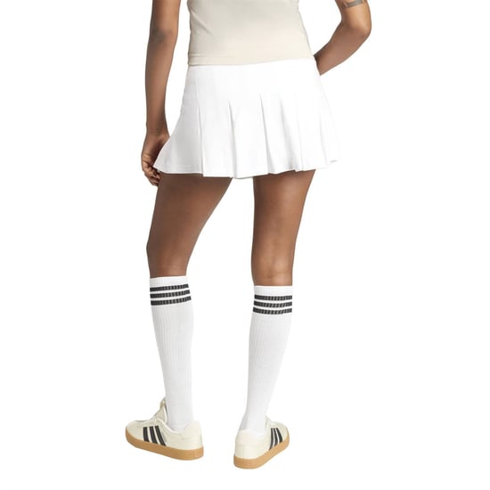 Women's adidas Mini Tennis Skirt in White/Cgreen - Image 3