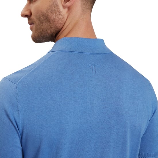 Ted Baker Nickk Gebreide Blauwe Poloshirt - Image 2