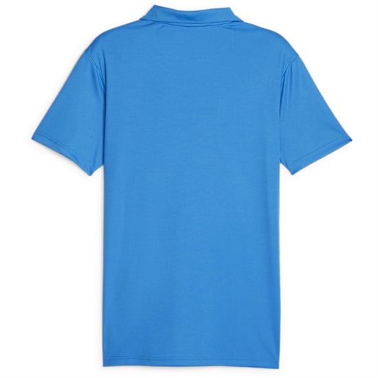 Men's Puma Hoops Team Short Sleeve Performance Polo Shirt in Elec Blue - Image 2