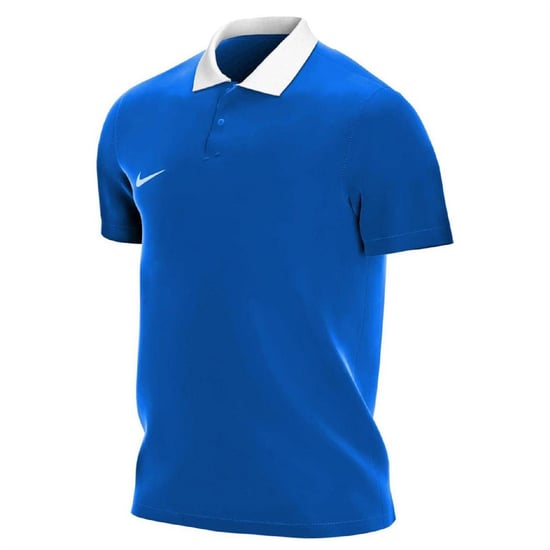Men's Nike Printed Logo Collared Neck Short Sleeve Shirt in Blue - Image 1