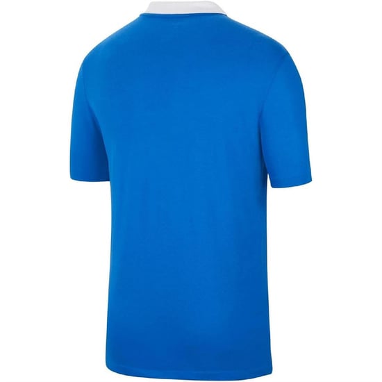 Men's Nike Printed Logo Collared Neck Short Sleeve Shirt in Blue - Image 2