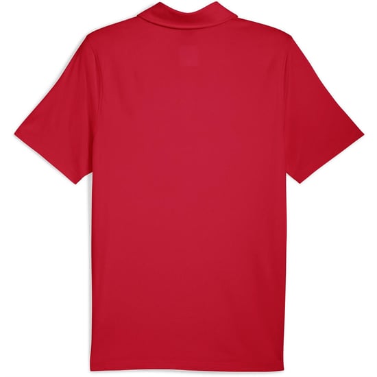 Men's Puma Ferrari Sportswear Cloudspun Short Sleeve Polo in Rosso Corsa - Image 2