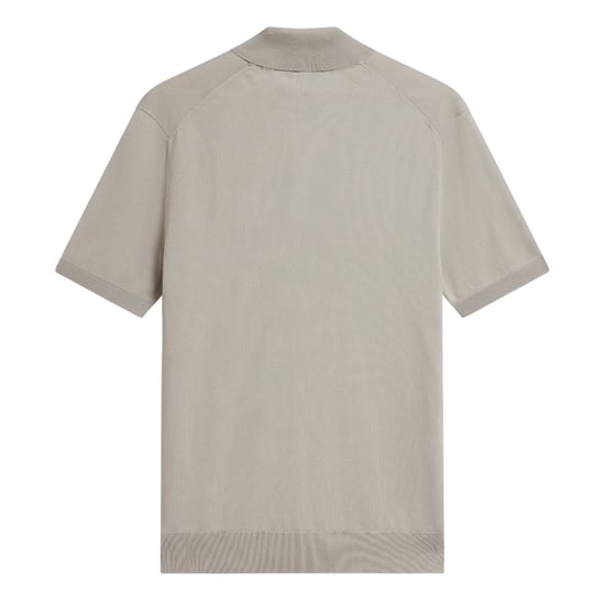Ted Baker Daldin Rayon Zip Mid Grey Polo Shirt - Image 2