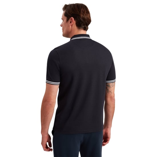 Ted Baker Excpet Regular Branded Navy Polo Shirt - Image 4