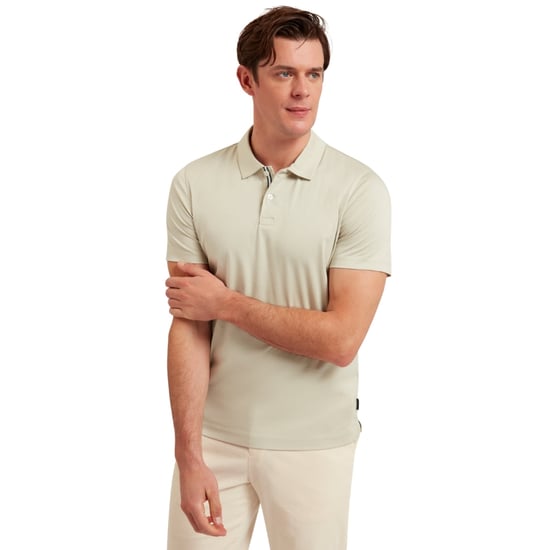 Ted Baker Zeiter Slim Soft Touch Grön Pikétröja - Image 5