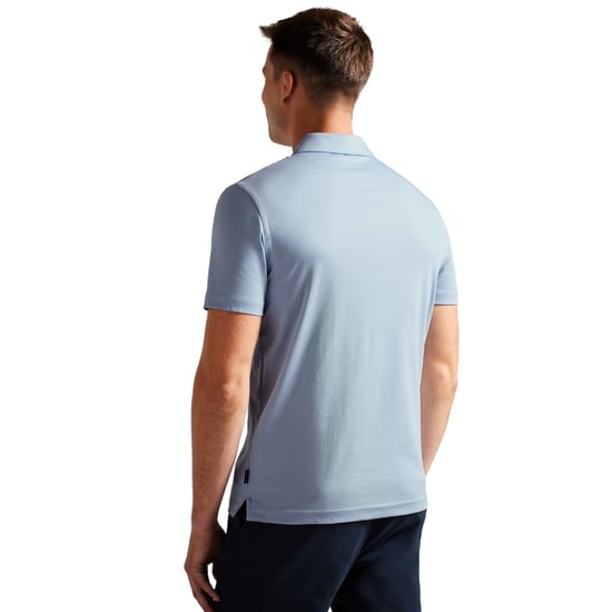 Ted Baker Zeiter Slim Soft Touch Ljusblå Pikétröja - Image 2
