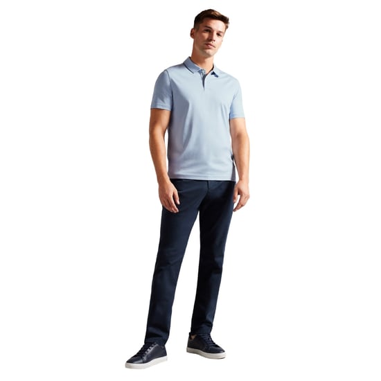 Ted Baker Zeiter Slim Soft Touch Ljusblå Pikétröja - Image 3