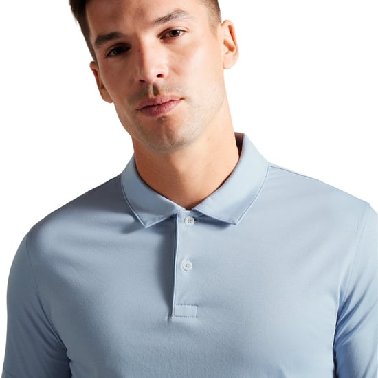 Ted Baker Zeiter Slim Soft Touch Ljusblå Pikétröja - Image 5