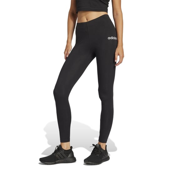 Women's adidas Essentials 3 Stripe Leggings in Black Linear - Image 2
