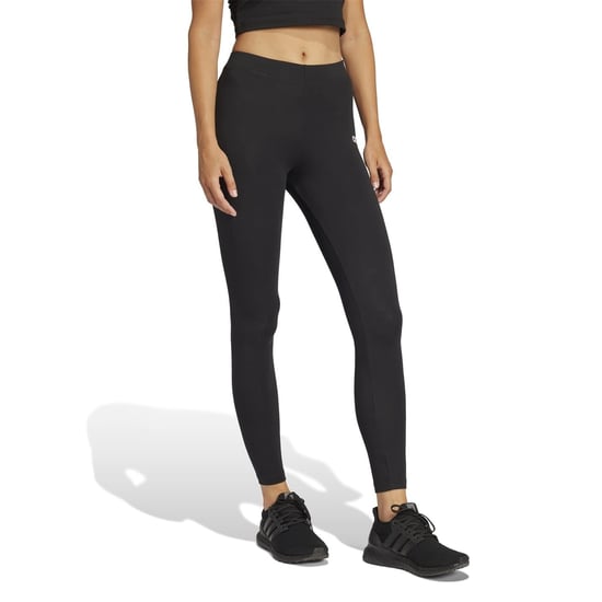 Women's adidas Essentials 3 Stripe Leggings in Black Linear - Image 4