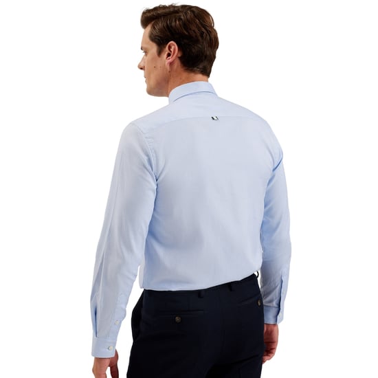 Ted Baker Allarde Regular Branded Light Blue Oxford Shirt - Image 5