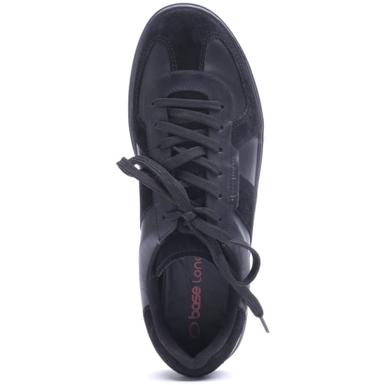 Base London Tommo Läder Herr Svarta Sneakers - Image 4
