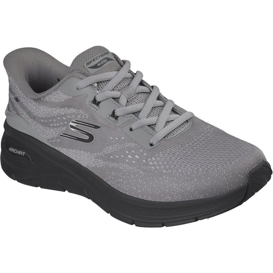 Skechers Arch Fit 3.0 Textile Men's Grey/Black Trainers - Image 1