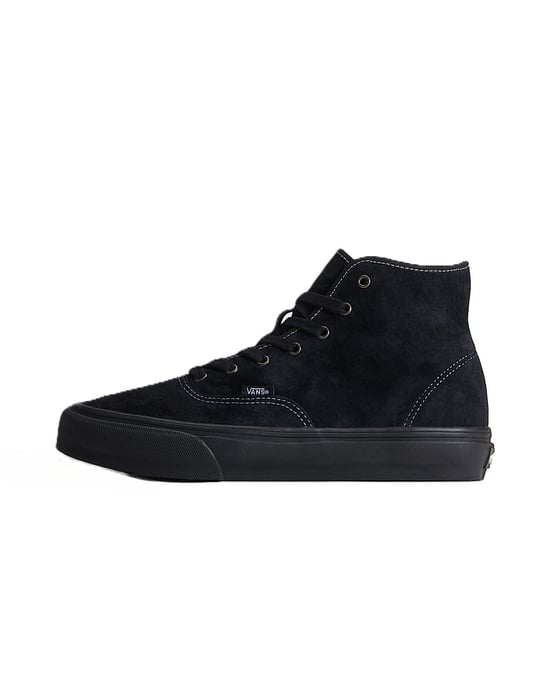 Vans Authentic Hi 2.0 Pig Suede Black Trainers - Image 2
