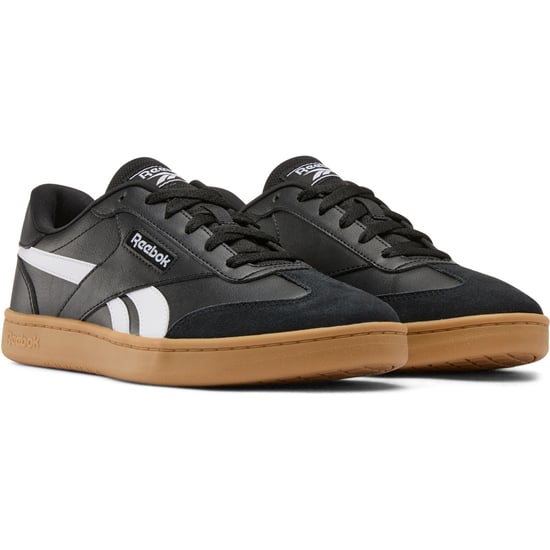 Reebok Forte Lounger Leather Men's Black/White/Gum Trainers - Image 1