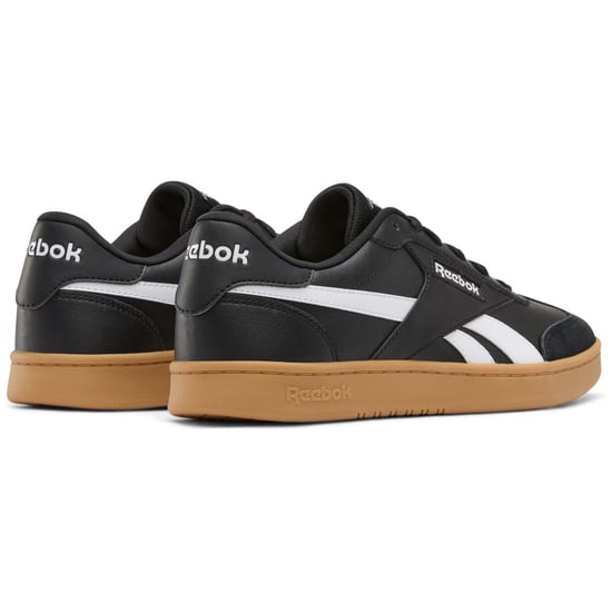 Reebok Forte Lounger Leather Men's Black/White/Gum Trainers - Image 2