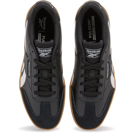 Reebok Forte Lounger Leather Men's Black/White/Gum Trainers - Image 4