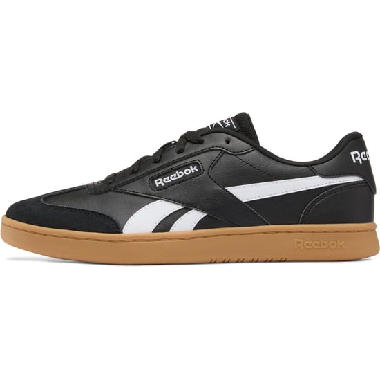 Reebok Forte Lounger Leather Men's Black/White/Gum Trainers - Image 5