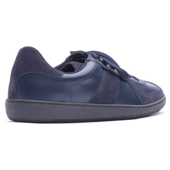 Base London Tommo Leather Men's NAVY Trainers - Image 2