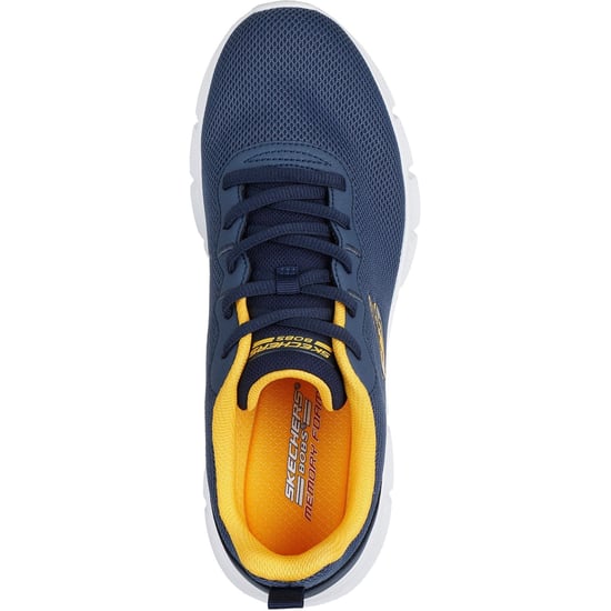 Skechers BOBS B Flex Icy Edge Textile Men's Navy Trainers - Image 3