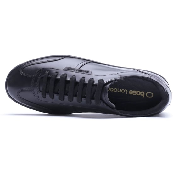 Base London Tucker Leather Men's Black Trainers - Image 4